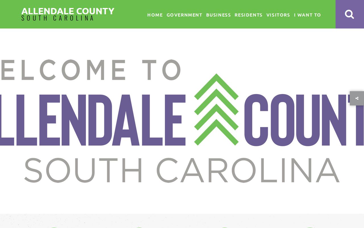 Allendale County official government source for booking-record access